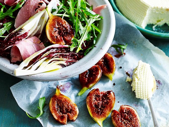 Smokey [hearty ham salad with smooth ricotta and zingy balsamic figs](https://www.womensweeklyfood.com.au/recipes/ham-salad-with-ricotta-and-balsamic-figs-29010|target="_blank") - a truly winning combination! Enjoy for dinner any night of the week!