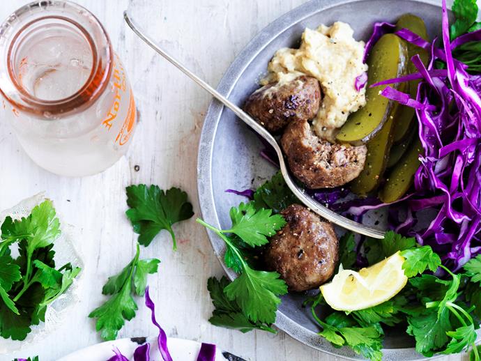 This healthy and hearty [lamb kofta plate](https://www.womensweeklyfood.com.au/recipes/lamb-kofta-plate-29058|target="_blank") is perfect for dinner tonight - full of fresh, wholesome ingredients and exciting flavours.