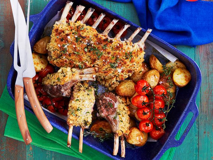 Tender, juicy lamb rack with a [tasty sourdough, lemon and herb crust](https://www.womensweeklyfood.com.au/recipes/lamb-rack-with-sourdough-lemon-and-herb-crust-29083|target="_blank") - wholesome and delicious, and perfect for dinner tonight.