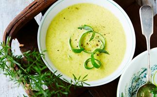Garden-fresh asparagus soup