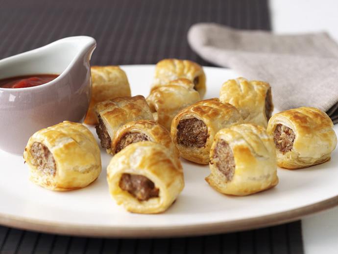 **[Sausage rolls](https://www.womensweeklyfood.com.au/recipes/sausage-rolls-4262|target="_blank")**: Beef and sausage mince is encased in flaky, golden puff pastry for a bite-sized picnic snack the family will love.
