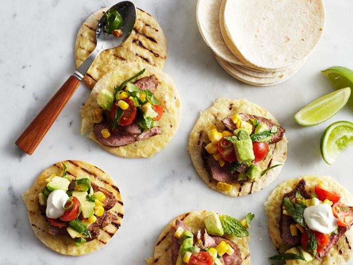 These fun bite size, [Texi-mexi pizzas](https://www.womensweeklyfood.com.au/recipes/texi-mexi-pizzas-29201|target="_blank") are great for kids to get a taste of Mexico or delicious nibbles for Mexican themed parties!