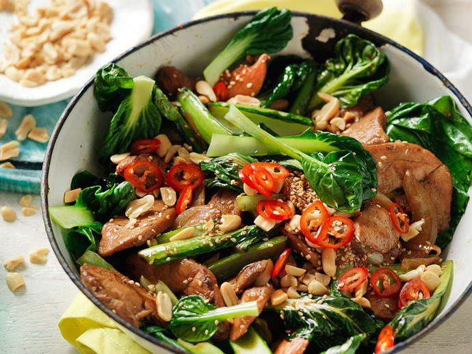 Try this delicious Asian **[honey soy chicken stir-fry](https://www.womensweeklyfood.com.au/recipes/honey-soy-chicken-29248|target="_blank")**.