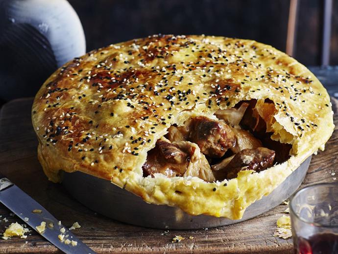 **[Beef and shiitake mushroom pie](https://www.womensweeklyfood.com.au/recipes/beef-and-shiitake-mushroom-pie-9374|target="_blank")**

A big hearty beef and mushroom pie for the whole family.