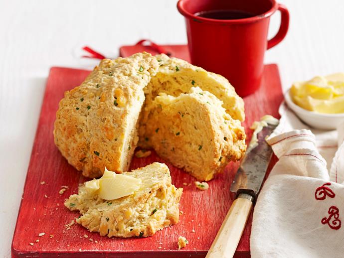 Put on a cuppa and enjoy a slice of this tasty [herb and cheese damper](https://www.womensweeklyfood.com.au/recipes/herb-and-cheese-damper-29301|target="_blank") - perfect for morning or afternoon tea.