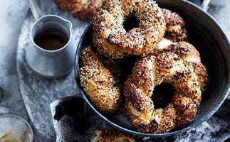 Sesame Turkish ring breads