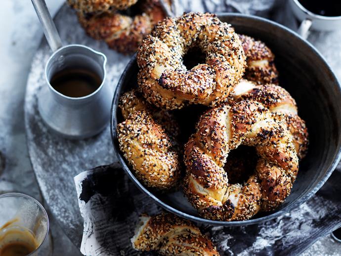 [Sesame Turkish ring breads](https://www.womensweeklyfood.com.au/recipes/sesame-turkish-ring-breads-29363|target="_blank")