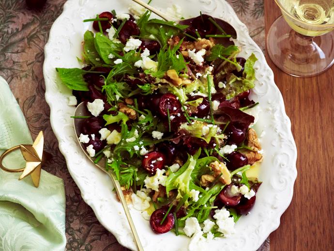 [**Cherry, walnut and feta salad**](https://www.womensweeklyfood.com.au/recipes/cherry-walnut-and-feta-salad-29378|target="_blank") Indulge in the delicious combination of cherry, walnut and feta in this fresh wholesome salad - a perfect addition to Christmas lunch this year!