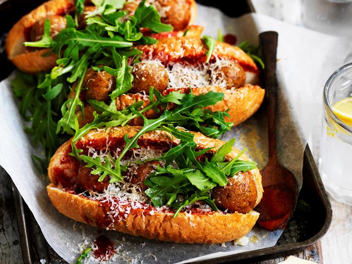 These [eggplant parmigiana 'meatball' subs](https://www.womensweeklyfood.com.au/recipes/eggplant-parmigiana-meatball-subs-29429|target="_blank") are a delicious  vegetarian alternative to traditional meatballs. Healthy, wholesome and full of flavour - even meat-lovers will be in food heaven!