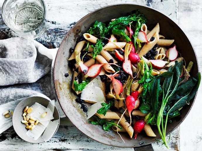 **[Pasta with radishes and their tops](https://www.womensweeklyfood.com.au/recipes/pasta-with-radishes-and-their-tops-29450|target="_blank")**

This wholesome, delicious pasta dish embodies the sustainability concept of root to leaf eating, where nothing goes to waste.
