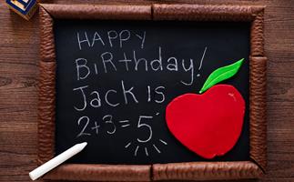 Happy birthday chalkboard