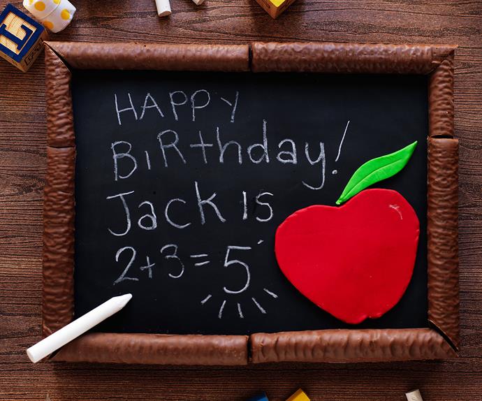 Happy birthday chalkboard