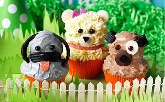 Cute doggie cupcakes