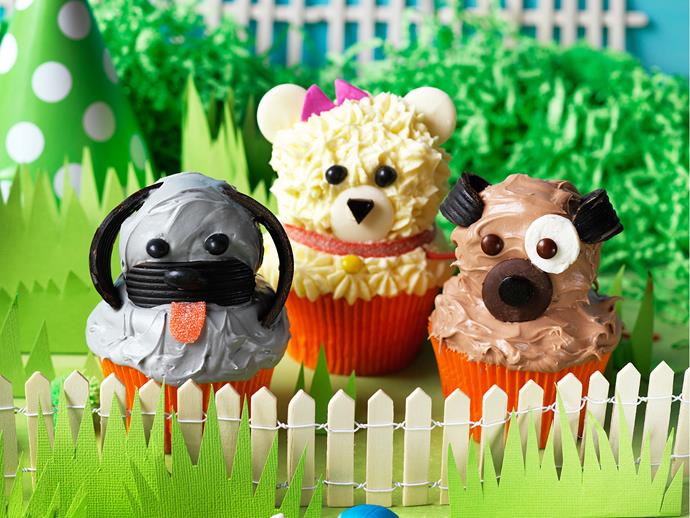 **[Doggie cupcakes](https://www.womensweeklyfood.com.au/recipes/doggie-cupcakes-29470|target="_blank")**

Who's a cute doggie, then? No one will be able to resist these cute doggie cupcakes, when they also taste delicious too!
