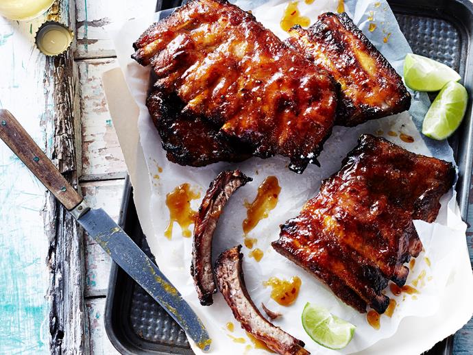 **[Sticky apricot and lime ribs](https://www.womensweeklyfood.com.au/recipes/sticky-apricot-and-lime-ribs-29467|target="_blank")**

The perfect combination of sweet and tart, these American style ribs are tender, with a little love and care.