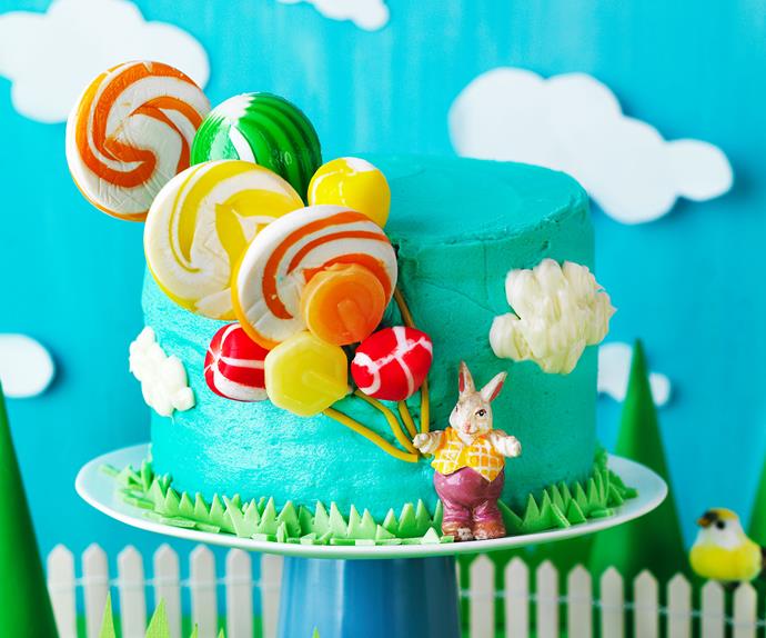 Lollipop balloon cake