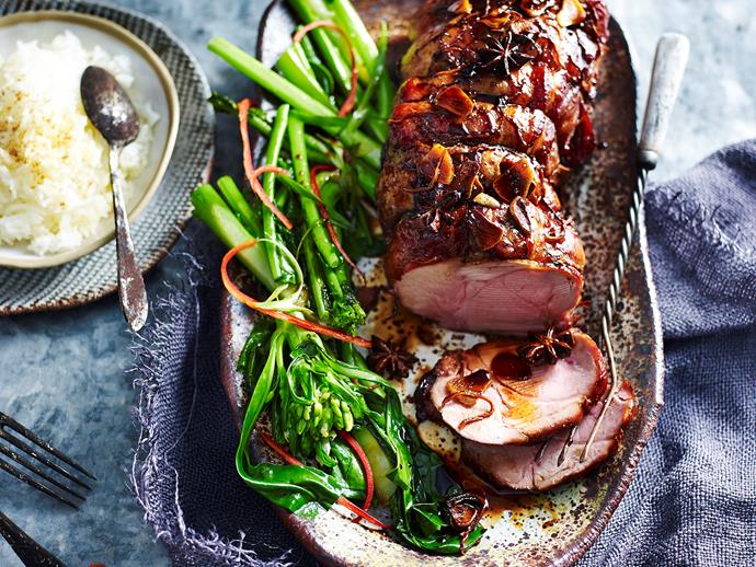 Jazz up your usual Sunday roast or Christmas dinner with this deliciously [sticky Asian spiced pork](https://www.womensweeklyfood.com.au/recipes/sticky-glazed-slow-roasted-pork-29555|target="_blank"). It's slow roasted to create a wonderfully tender piece of meat your whole family will love.