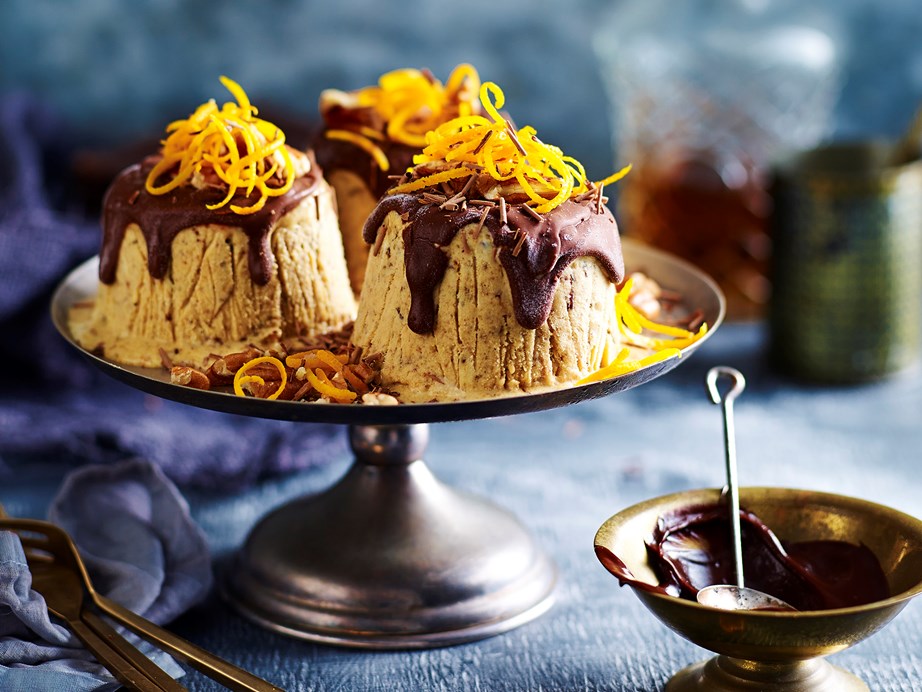 **[Cheat's frozen Christmas puddings](https://www.womensweeklyfood.com.au/recipes/cheats-frozen-christmas-puddings-29558|target="_blank")**
These deliciously sweet frozen puddings are perfect for a hot Australian Christmas celebration. We'll show you the quick way to make these impressive desserts with minimal effort.
