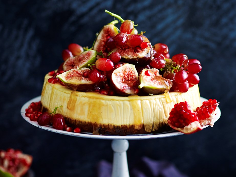 **[Fruit cake and eggnog cheesecake](https://www.womensweeklyfood.com.au/recipes/fruit-cake-and-eggnog-cheesecake-7427|target="_blank")**
With a fruitcake base, creamy cheesecake filling and fruit topping drizzled with toffee, this Christmas dessert is a wonderfully decadent treat.
