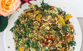 Quinoa & buttercup salad