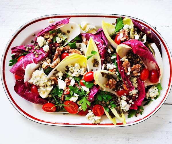 Lentil, Gorgonzola & witlof salad recipe | Food To Love
