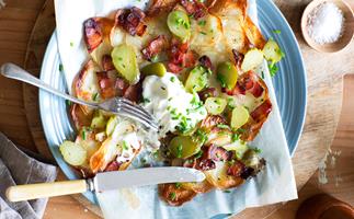 Potatoes with bacon