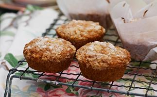 Feijoa, lemon and coconut muffins