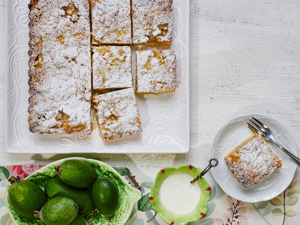 [This feijoa and custard crumble tart is a must-try.](http://www.foodtolove.co.nz/recipes/feijoa-and-custard-crumble-tart-22147|target="_blank")