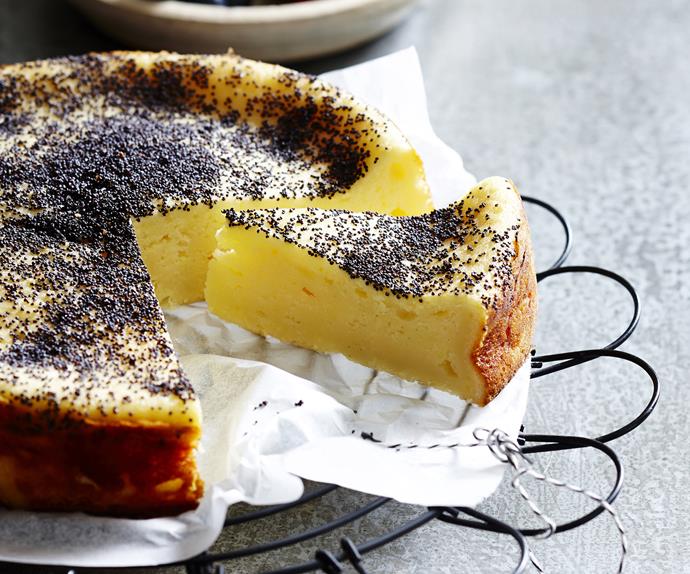 Ricotta and poppy seed cake