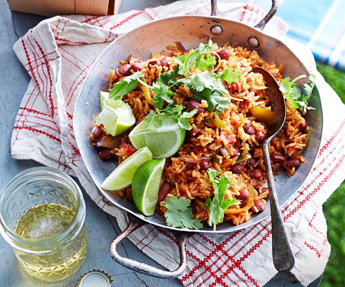 Mexican rice and beans