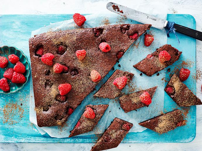 **[Gluten-free raspberry and chocolate brownies](https://www.womensweeklyfood.com.au/recipes/gluten-free-raspberry-and-chocolate-brownies-1602|target="_blank")**

Just because you're following a gluten-free or dairy-free diet doesn't mean you have to miss out on indulgent treats. This brownie recipe from The Australian Women's Weekly's ['Delicious Gluten-Free Food' cookbook](https://www.magshop.com.au/the-australian-womens-weekly-delicious-gluten-free-food|target="_blank") is living proof. Dig in!
