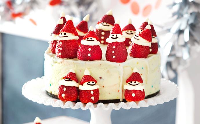 Santa Claus Christmas ice-cream cake