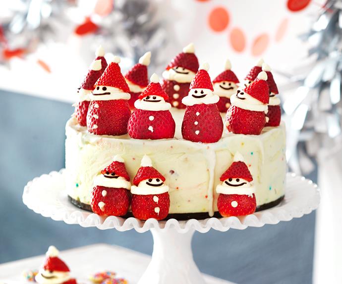 Santa Claus Christmas ice-cream cake