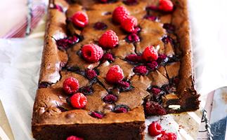 chocolate raspberry brownies