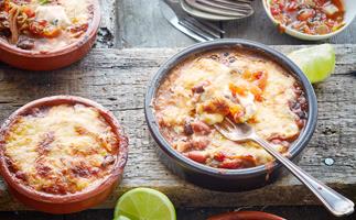 Mexican bean and cheese pies