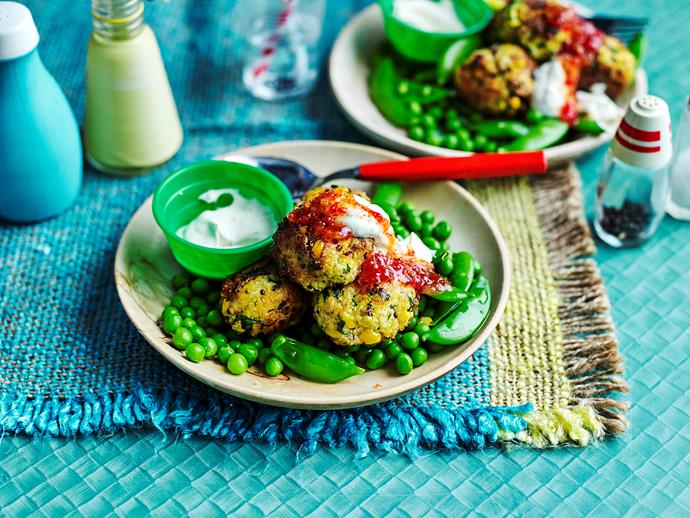 **[Corn, quinoa and tofu balls with minty cream](https://www.womensweeklyfood.com.au/recipes/corn-quinoa-and-tofu-balls-with-minty-cream-1672|target="_blank")**

For a deliciously healthy twist on the classic meatballs recipe, why not try this vegetarian recipe? Our tasty baked corn, quinoa and tofu balls are packed full of protein for a delicious and nutritious dinner.