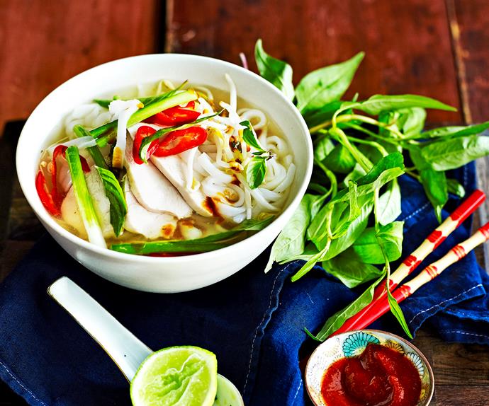 Chicken Pho Noodle Soup Recipe with Authentic Broth | Australian Women's Weekly Food