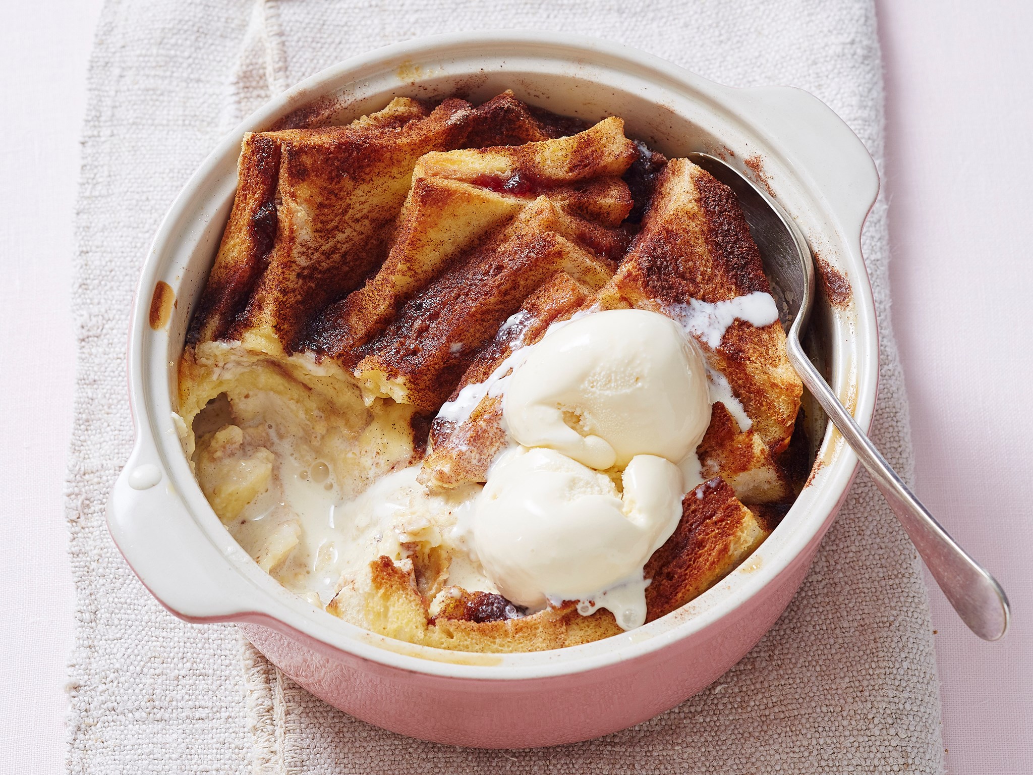 Bread and Butter Pudding Recipe with Jam and Custard | Australian Women ...
