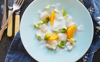 Scallop and lime ceviche