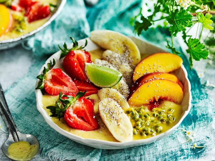 **[Carmen Miranda mango smoothie bowl](https://www.womensweeklyfood.com.au/recipes/carmen-miranda-smoothie-bowl-recipe-1727|target="_blank")**

This tropical smoothie bowl recipe is over the top, just like the flamboyant Brazilian performer it was named after, packed full of fresh summer fruits and sweet hydrating coconut.