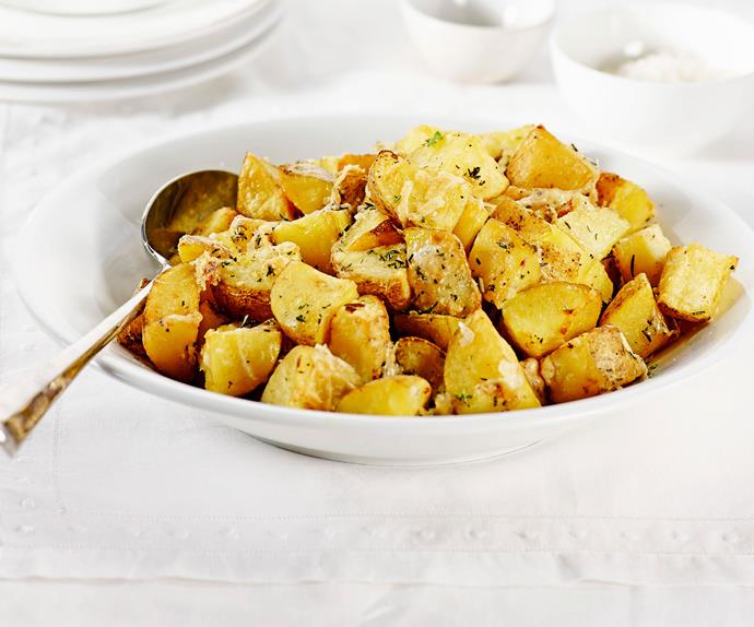 Parmesan garlic potato chunks