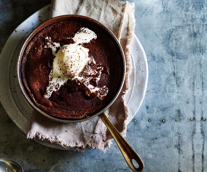 Chocolate ricotta pudding