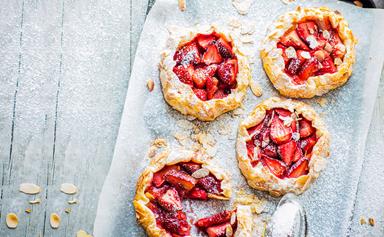 Strawberry galettes