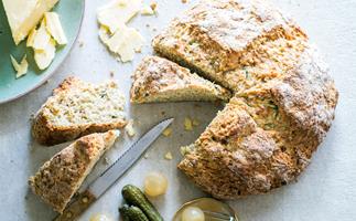 Courgette, cheddar and thyme soda bread