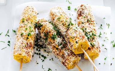 Mexican-style grilled corn