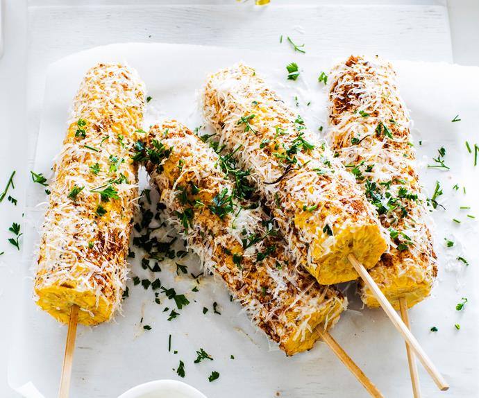 Mexican style grilled corn