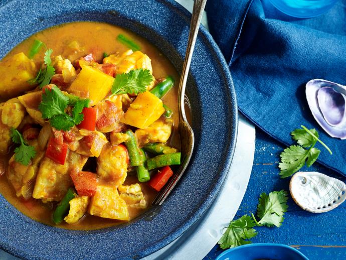 Packed with veggies, this [spiced fish stew](https://www.womensweeklyfood.com.au/recipes/spiced-fish-stew-1845|target="_blank") is full of the good stuff! Just add your preferred white fish fillets for a healthy meal that's perfect for any night of the week.