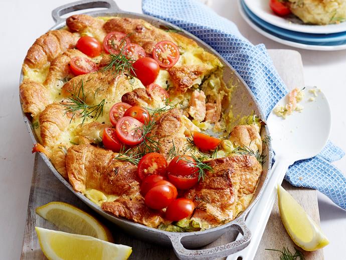 **[Croissant breakfast bake](https://www.womensweeklyfood.com.au/recipes/croissant-breakfast-bake-1852|target="_blank")**

This one-pot wonder combines buttery French croissants with a creamy egg, cheese and salmon filling. Ideal for sharing with friends and family at your next big breakfast or brunch spread.