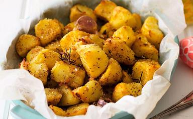 Crispy herb-roasted potatoes
