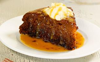 Gluten-free sticky date pudding with butterscotch sauce